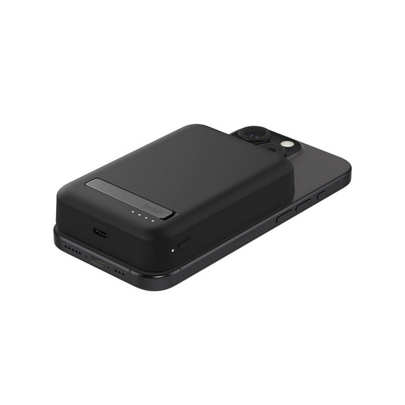 Аккумулятор портативный литий-ионный Power Bank Belkin 8000мА·ч, 15Вт, MagSafe Qi2, черный