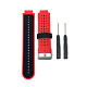Силиконовый ремешок для GARMIN Universal 16 2Colors Silicone Band Red/Black