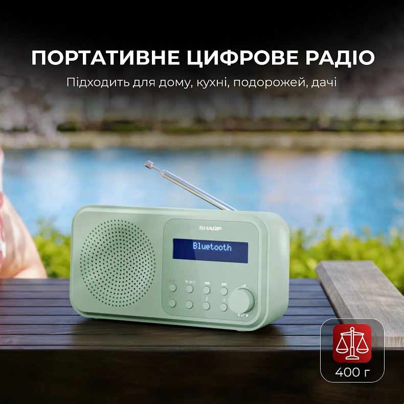 Радіоприймач Sharp DR-P420 Green
