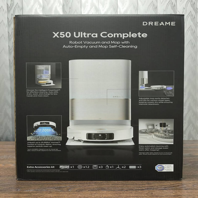 Робот-пылесос моющий Dreame X50 Ultra Complete White -- Уценка