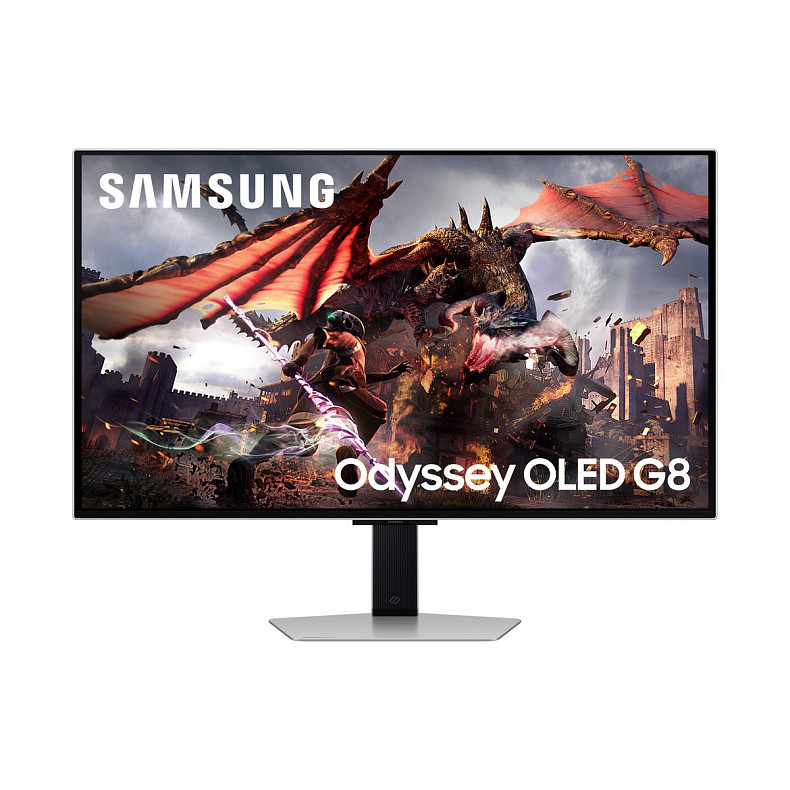 Монітор Samsung 32" Odyssey G80SD HDMI, DP, USB, Bluetooth, OLED, 3840x2160, 240Hz, 0.3ms, G-Sync Co