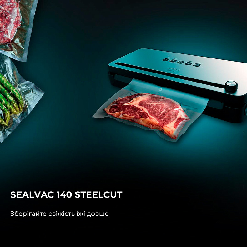 Вакуумний пакувальник CECOTEC SealVac 140 SteelCut