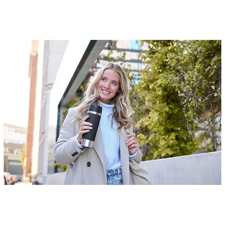 Термочашка Tefal Travel Mug Classic, 500мл, нержавеющая сталь, черный (N2022010)