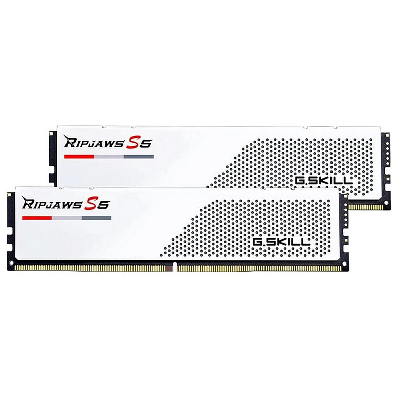 ОЗП DDR5 2x16GB/6000 G. Skill Ripjaws S5 White (F5-6000J3040F16GX2-RS5W)