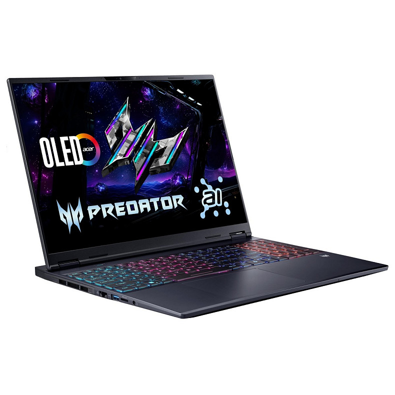 Ноутбук Acer Predator Helios Neo 16S PHN16S-I51 16" OLED, Intel U9-386H, 32GB, F1TB, NVD5060-8, Lin,