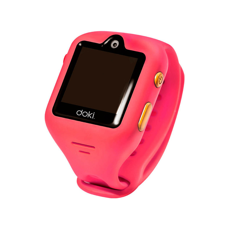 Детские смарт-часы Doki Watch S Dazzle Pink с GPS-трекером и видеозвонками (DOKIWATCH-2101-DP)