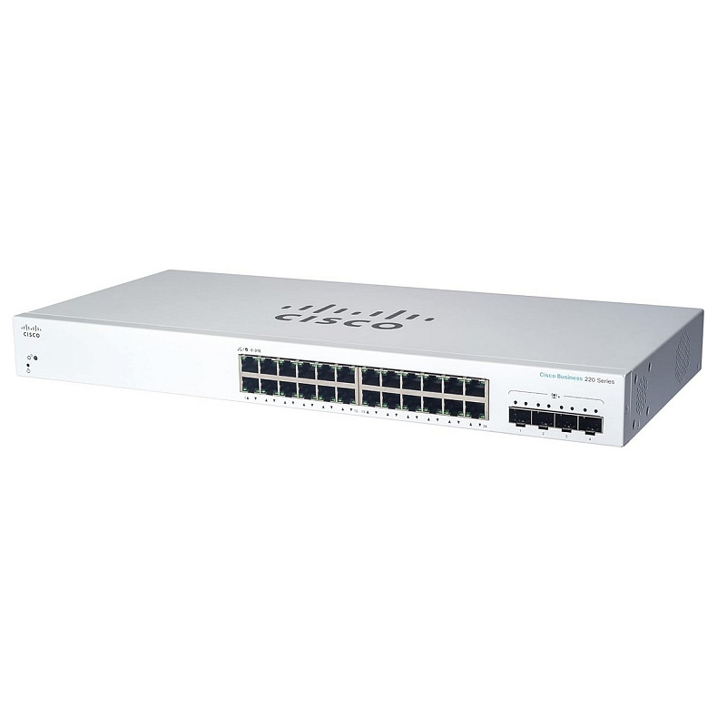 Коммутатор Cisco CBS220 24xGE, 4x10G SFP+, Smart