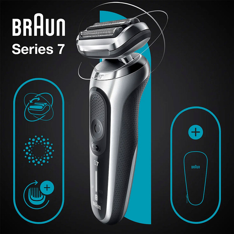 Електробритва Braun Series 7 71-S1000s SILVER / BLACK