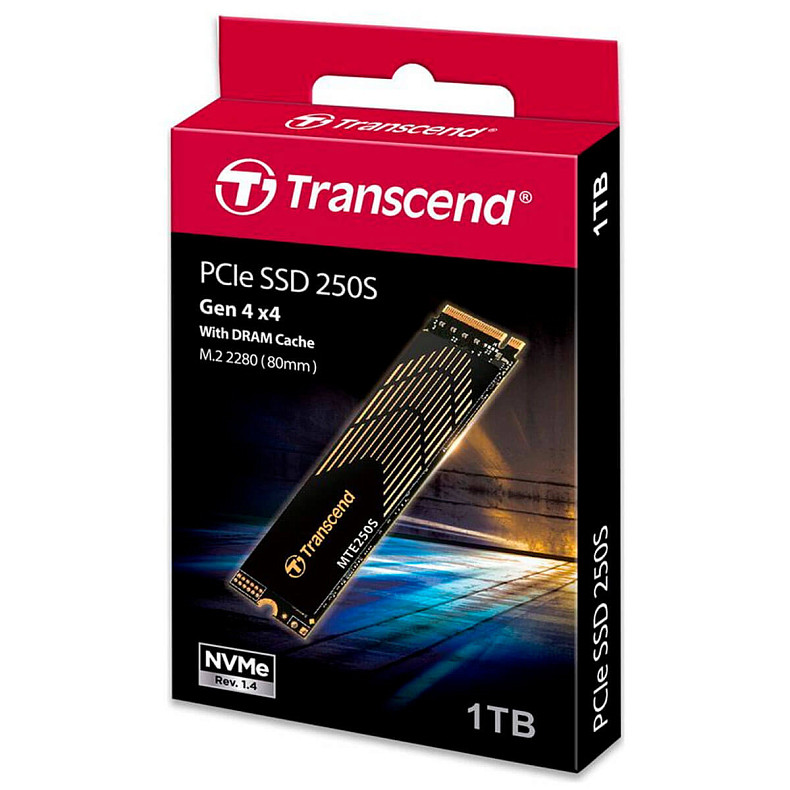 SSD диск Transcend MTE250S M.2 1TB PCIe 4.0 (TS1TMTE250S)