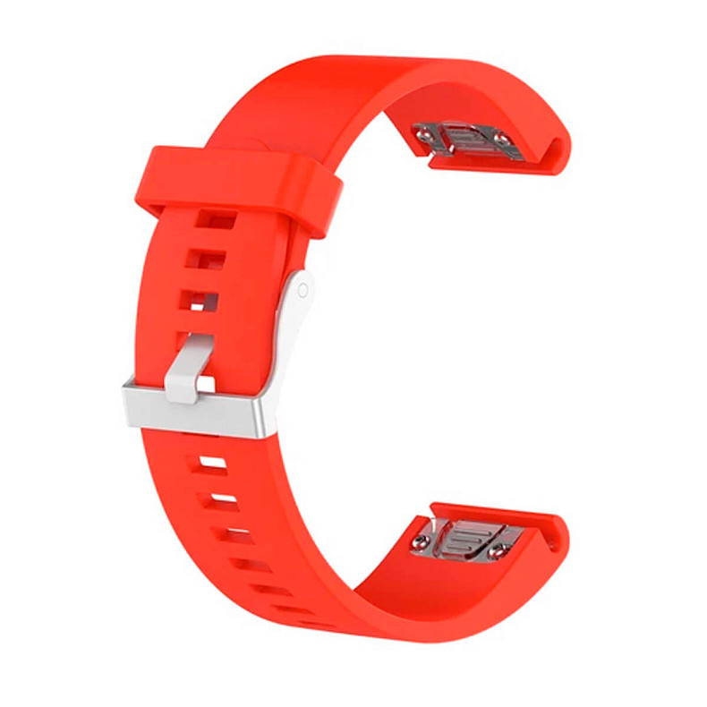 Силиконовый ремешок для GARMIN QuickFit 20 Smooth Silicone Band Orange