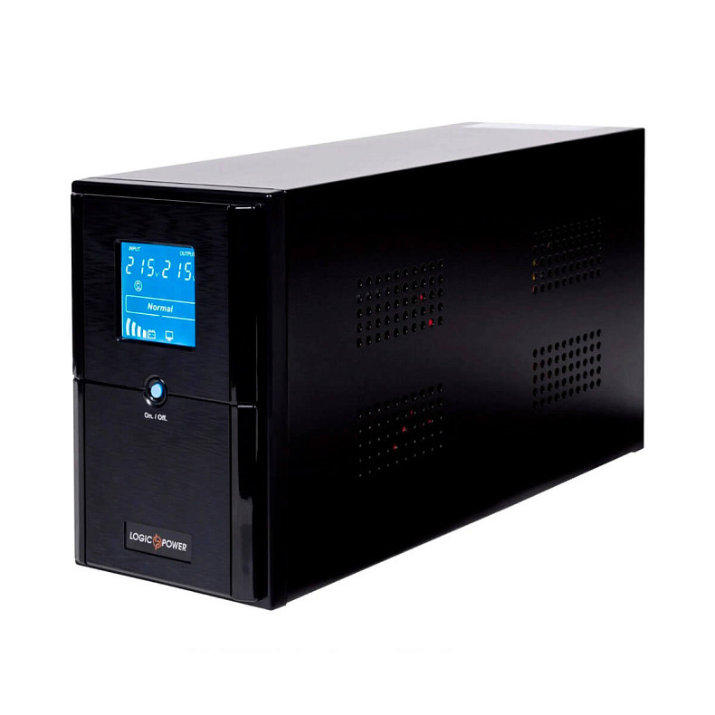 ДБЖ LogicPower LPM-UL1550VA, Lin.int., AVR, 3 x євро, USB, LCD, метал