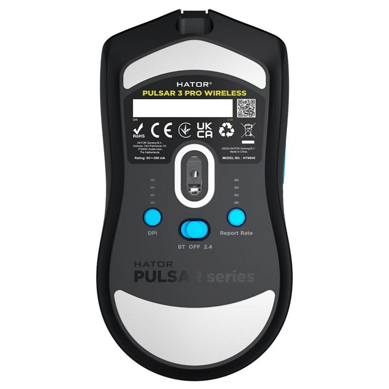 Ігрова миша HATOR Pulsar 3 PRO wireless (HTM640) black