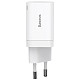 Мережевий зарядний пристрій Baseus Super Si Pro Quick Charger C+U 30W EU White