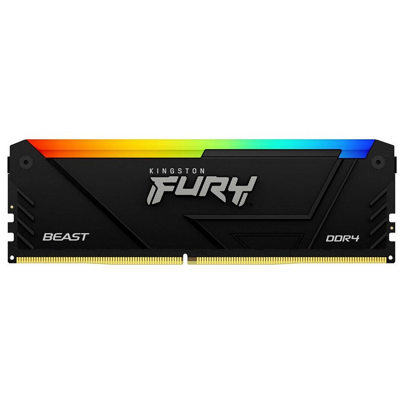 ОЗУ Kingston Fury Beast DDR4 8GB 3200MHz RGB (KF432C16BB2A/8WP)