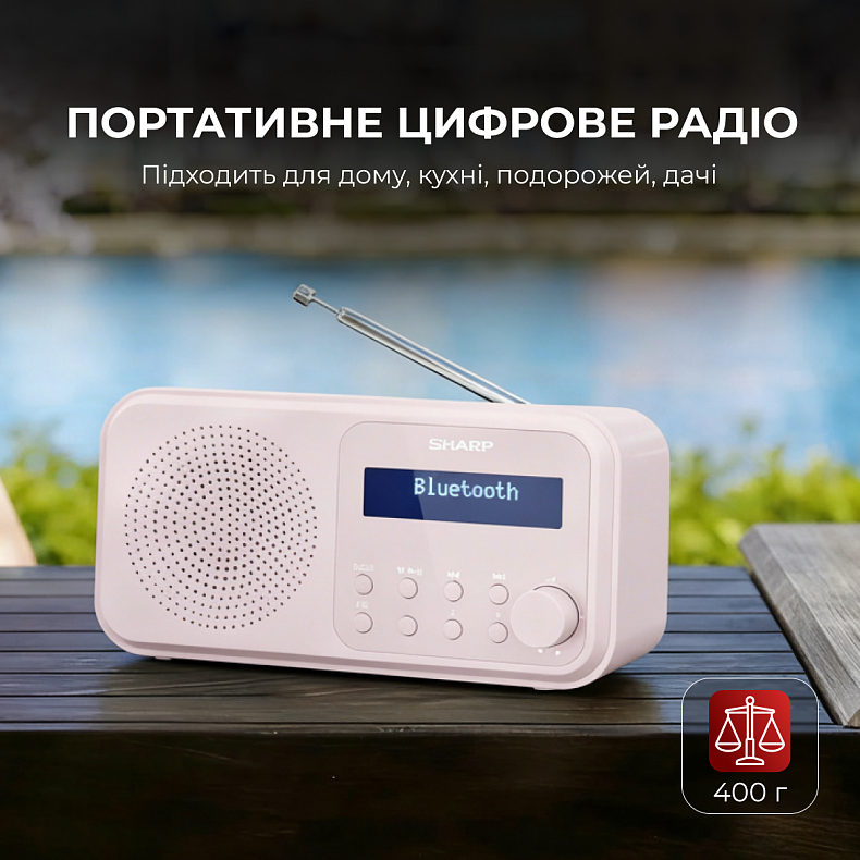 Радіоприймач Sharp DR-P420 Pink
