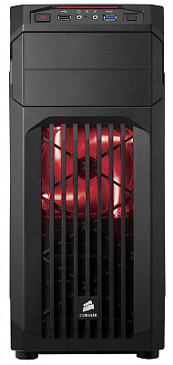 Корпус Corsair Carbide SPEC-01 Red LED Black (CC-9011050-WW) без БП