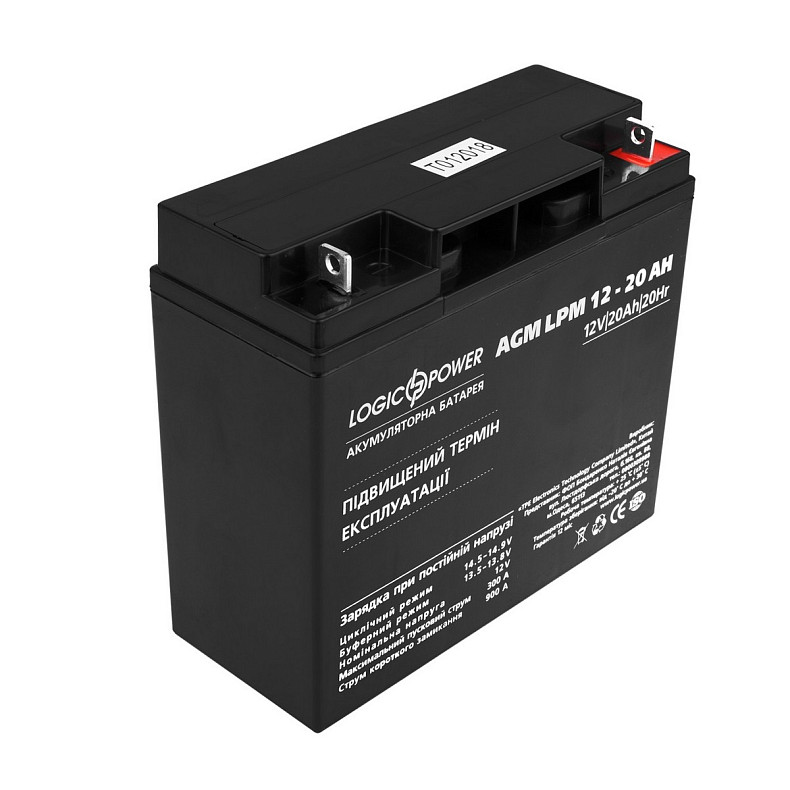 Акумуляторна батарея LogicPower LPM 12V 20AH (LPM 12 - 20 AH) AGM