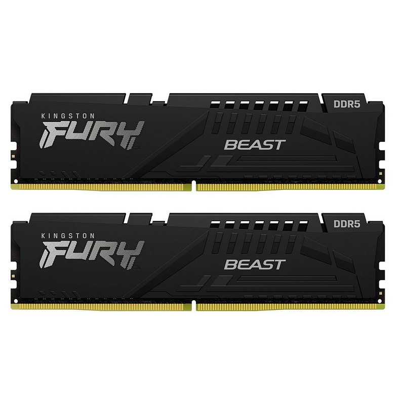 Память ПК Kingston DDR5 64GB KIT (32GBx2) 5600 FURY Beast
