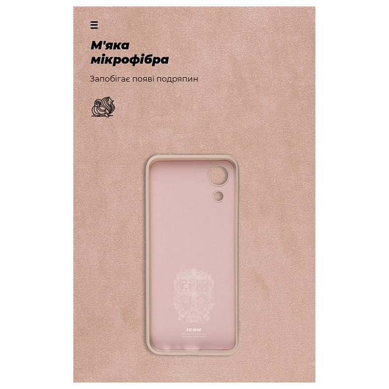 Чехол-накладка Armorstandart Icon для Samsung Galaxy A03 Core SM-A032 Pink Sand (ARM60880)