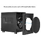 Корпус Chieftec THE CUBE CI-03B-OP, без БЖ, fan 20cm, mATX, Black