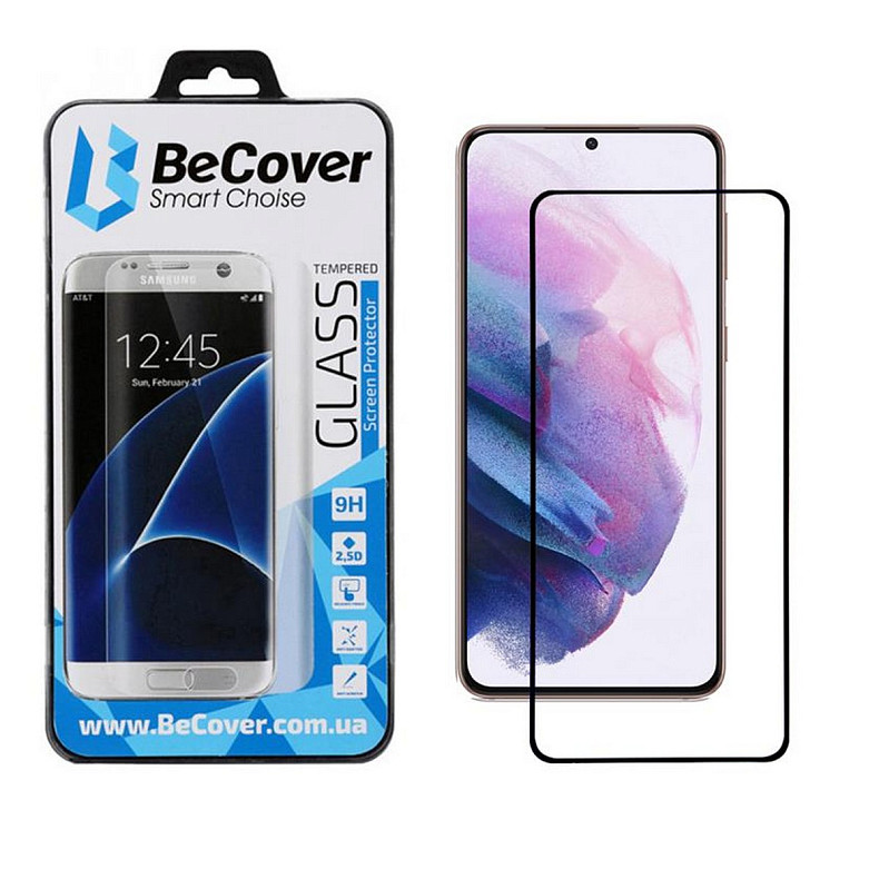 Защитное стекло BeCover для Samsung Galaxy S21+ SM-G996 Black (705916)