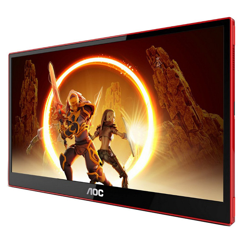 Монитор TFT AOC 15.6" 16G3 IPS FHD 144Hz HDMI USB-C MM Gaming Portable Black/Red