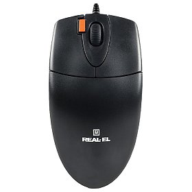 Мишка REAL-EL RM-220 Black USB UAH