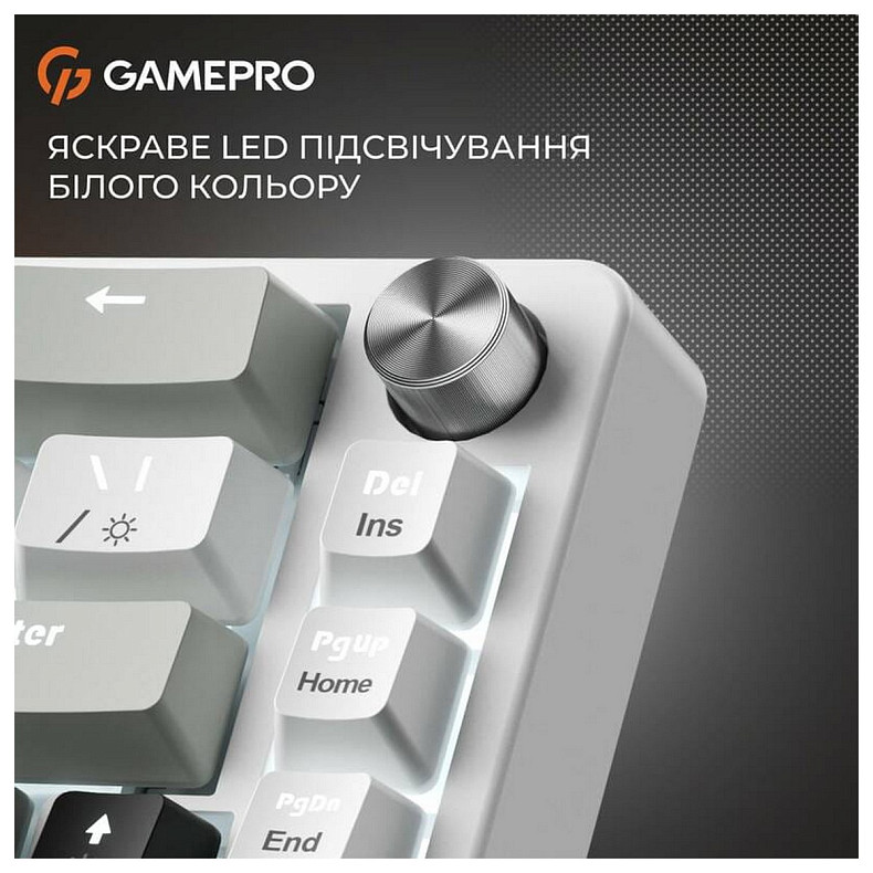 Клавіатура GamePro Genesis Infinity MK130BW Black/White