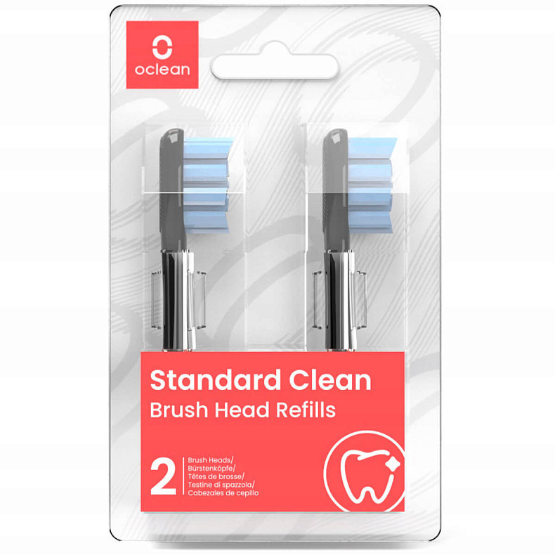 Насадка Oclean P2S5 повседневная мягкая черная 2 шт