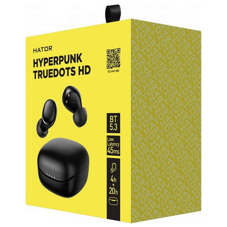 Bluetooth-гарнитура Hator Hyреrpunk Truedots HD Black (HTA-411)