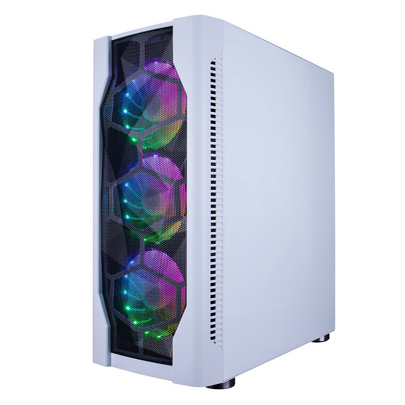 Корпус 1stPlayer D4-WH-4F1-W White без БП