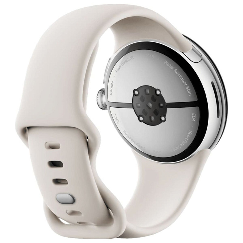 Смарт-годинник Google Pixel Watch 3 45 mm Wi-Fi Polished Silver Aluminum Case/Porcelain Active Band