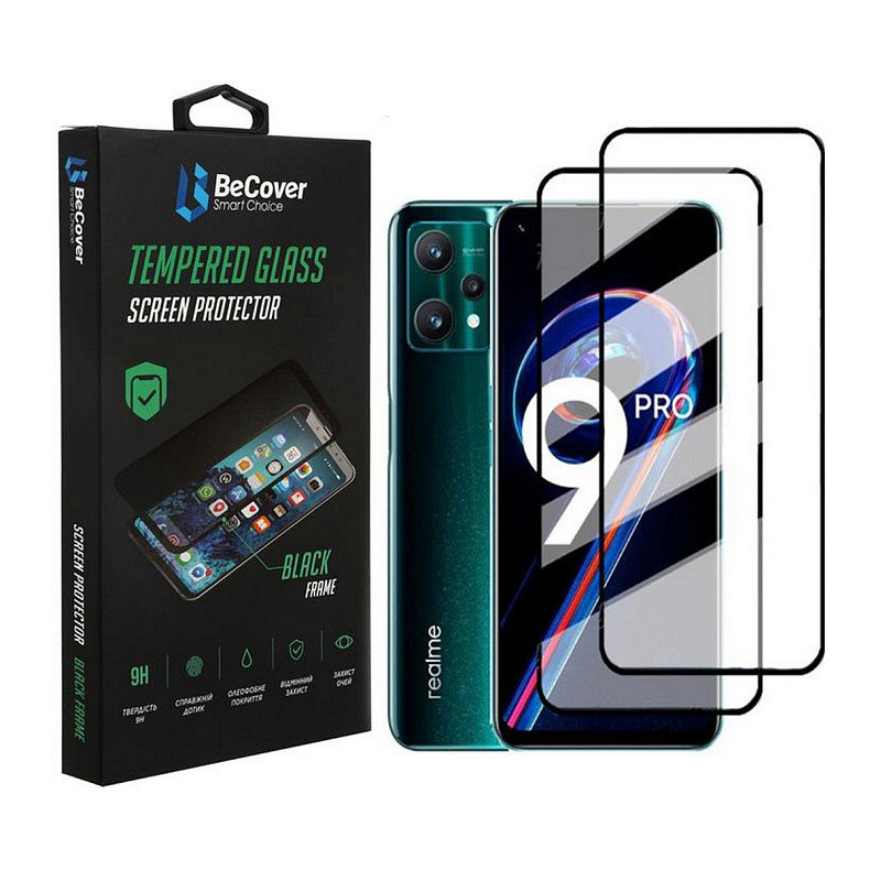 Захисне скло BeCover для Realme 9 Pro/9i Black (707878)