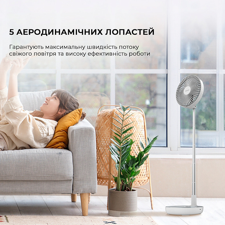 Портативний вентилятор CECOTEC EnergySilence 800 FoldAir Portable (CCTC-08224)