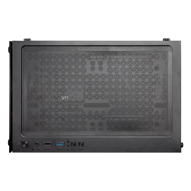 Корпус 1stPlayer X2-M-BK-4F7 Black без БП