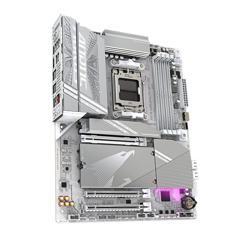 Материнская плата GIGABYTE X870 A ELITE WF7 ICE sAM5 X870 4xDDR5 M.2 HDMI ATX