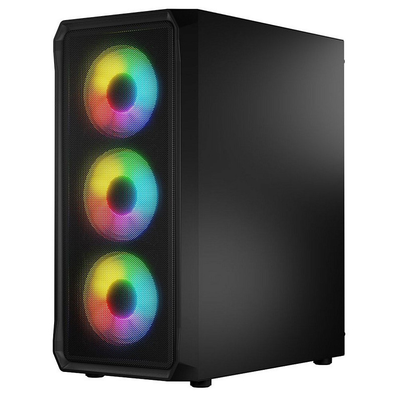 Корпус LogicConcept PORTOS MESH+GLASS ARGB fans 4x120mm BLACK без БЖ ATX