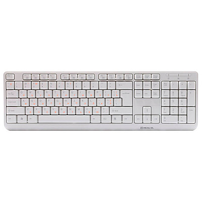 Клавiатура REAL-EL Standard 500 White USB