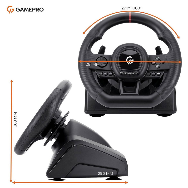 Комплект GamePro RW038PM для PC/XBOX360/XBOXONE/SWITCH/PS3/PS4