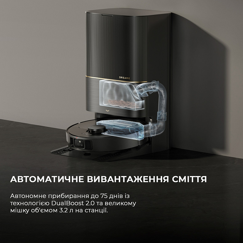 Робот-пилосос миючий Dreame Bot X40 Ultra Complete Black