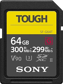 Карта пам'яті Sony 64GB SDXC C10 UHS-II U3 ??V90 R300/W299MB/s Tough (SF64TG)