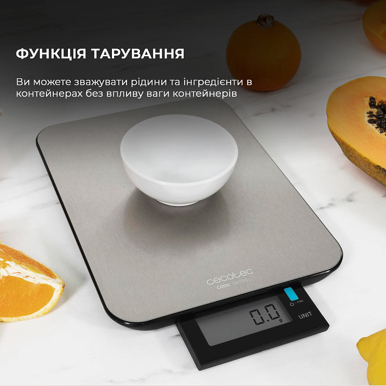 Кухонні ваги CECOTEC CookControl 9000 WaterProof