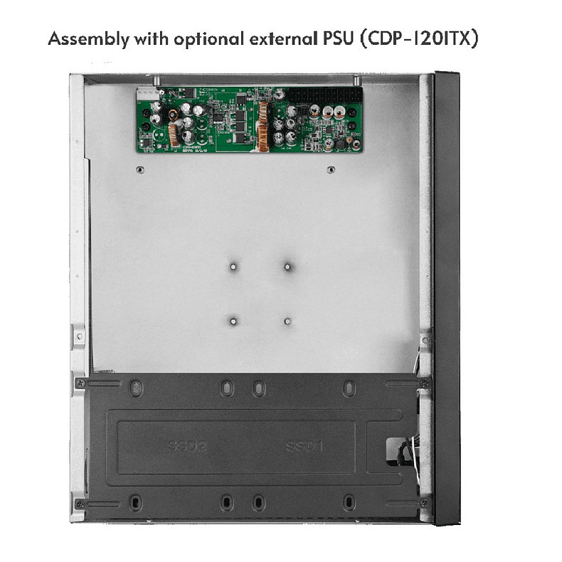 Корпус Chieftec COMPACT IX-06B-OP mATX, без БП, SLIM FF