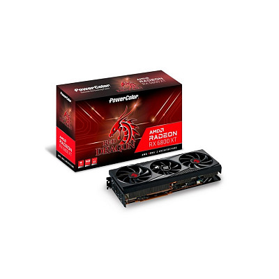 Видеокарта PowerColor Radeon RX 6800 XT 16GB GDDR6 Red Dragon (AXRX 6800XT 16GBD6-3DHR/OC)