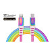 Кабель REAL-EL Rainbow USB-C-Lightning, 1м (EL123500054)