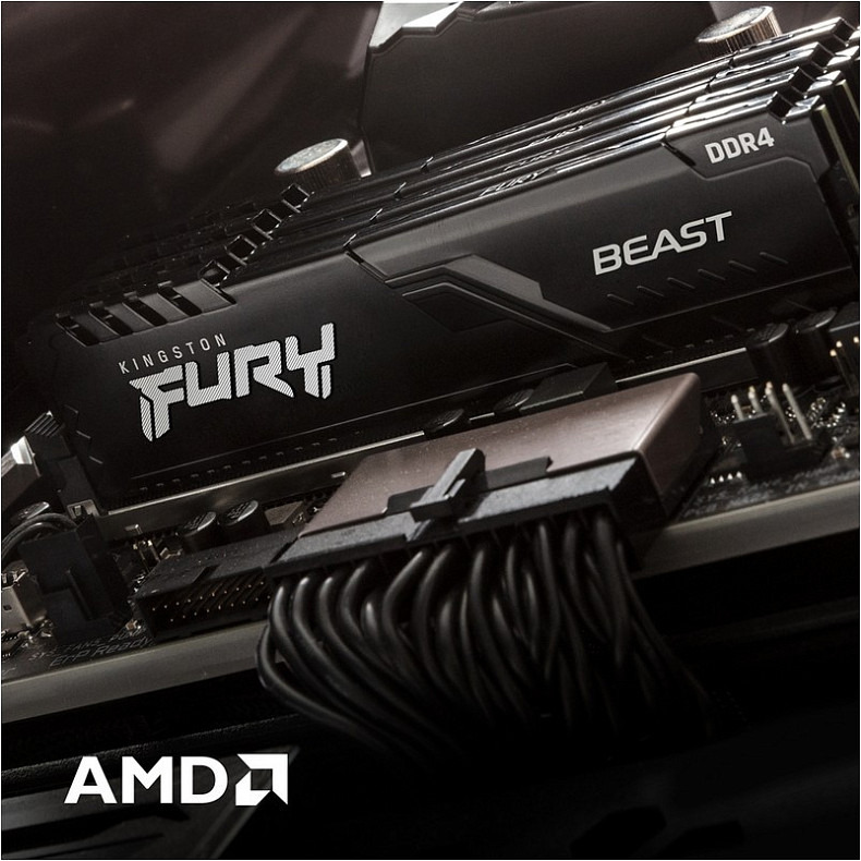 ОЗУ Kingston Fury Beast Black DDR4 2x8GB 2666 MHz (KF426C16BBK2 16)