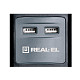 Фильтр питания REAL-EL RS-3 USB CHARGE 1.8m Black