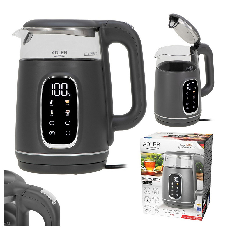 Электрочайник Adler AD 1305 grey
