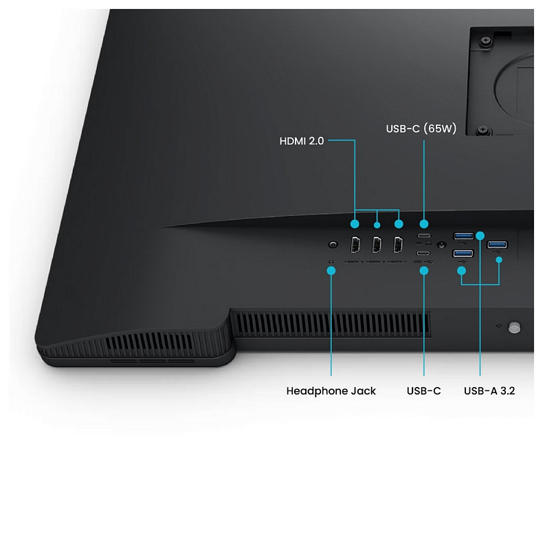 Монітор BenQ 32" PV3200U, 4K, IPS, 100% sRGB, 3xHDMI, USB-С, HAS, Pivot, колонки