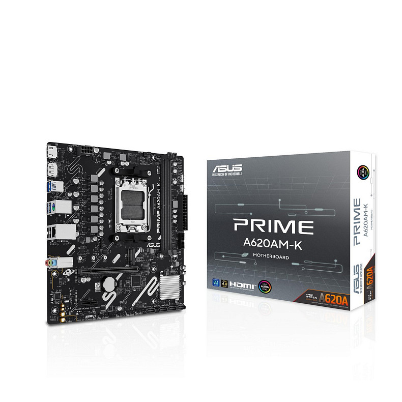Материнcька плата ASUS PRIME A620AM-K sAM5 A620 2xDDR5 HDMI DP mATX